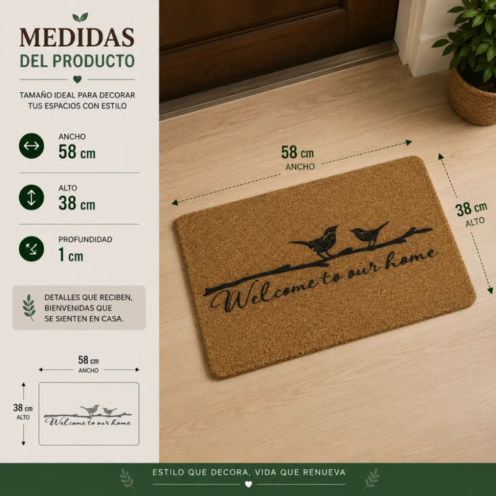Alfombra Limpia Pies Felpudo Alfombra De Fibra Diseños