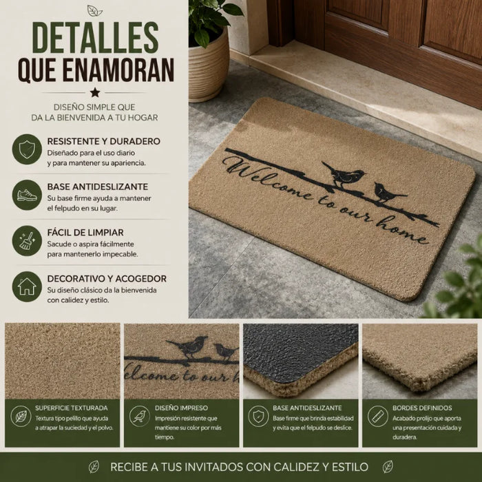 Alfombra Limpia Pies Felpudo Alfombra De Fibra Diseños