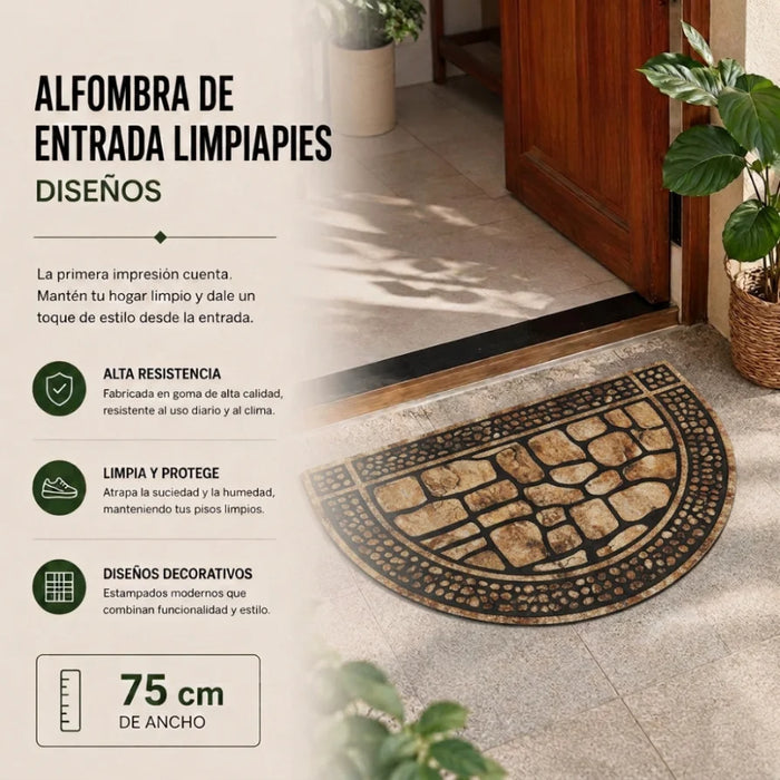 Alfombra Limpiapies Felpudo Alfombra De Entrada Piedra Semi