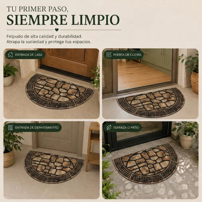 Alfombra Limpiapies Felpudo Alfombra De Entrada Piedra Semi
