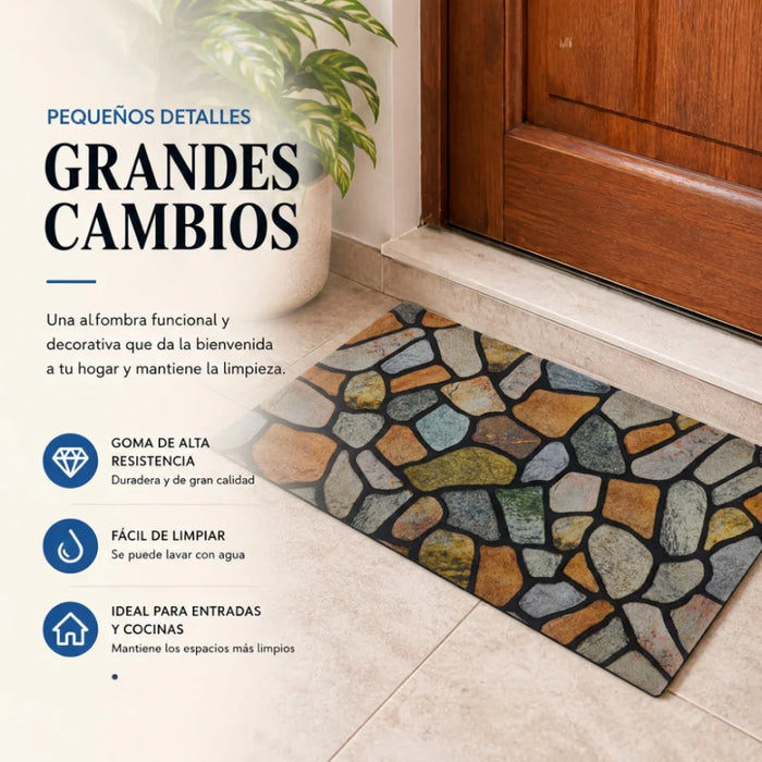 Alfombra Tapete Limpiapies Felpudo Alfombra De Entrada Baño