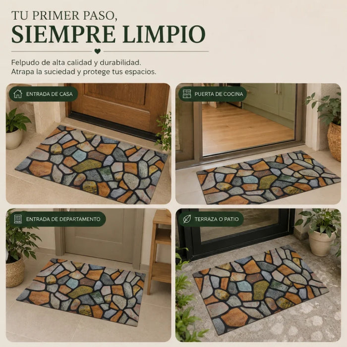 Alfombra Tapete Limpiapies Felpudo Alfombra De Entrada Baño