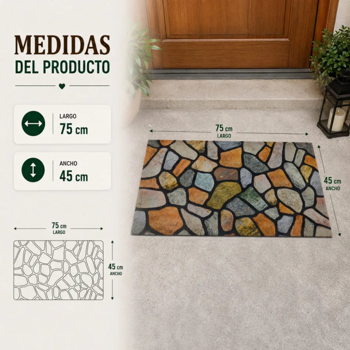 Alfombra Tapete Limpiapies Felpudo Alfombra De Entrada Baño