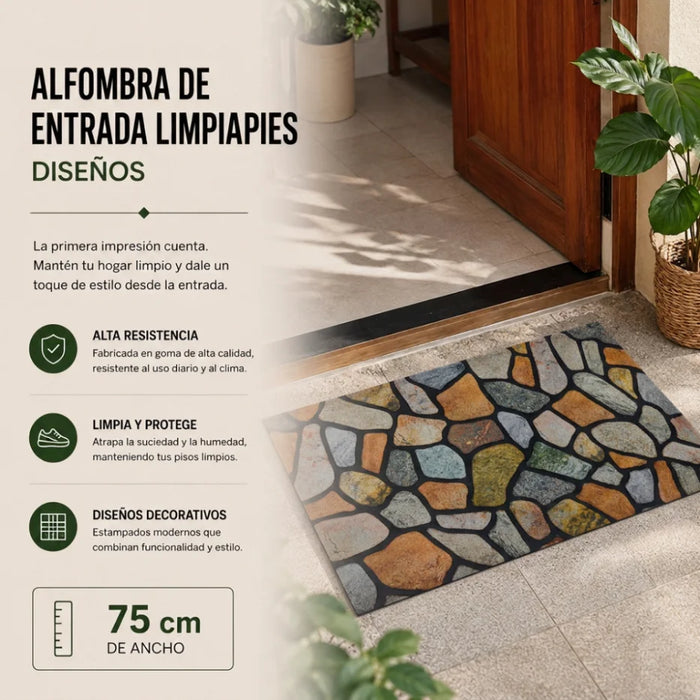 Alfombra Tapete Limpiapies Felpudo Alfombra De Entrada Baño