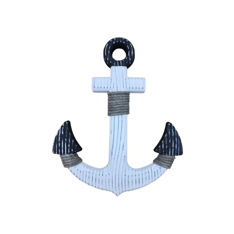 Ancla Blanco Decorativo De Madera Para Pared Decoracion - Fliperex