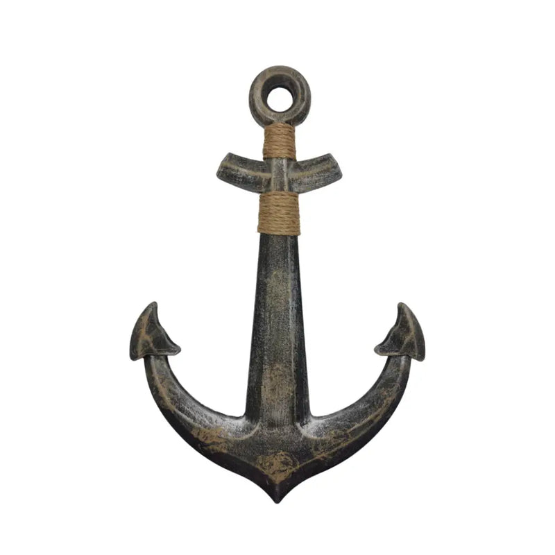 Ancla Decorativo De Madera Gris Oscuro Para Pared Decoracion - Fliperex