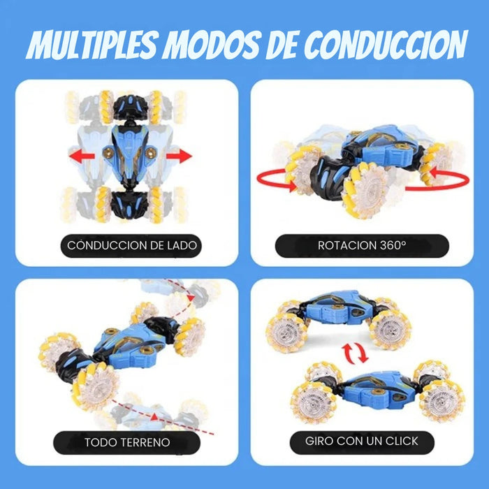 Auto a Control Remoto Laser Acrobatico Con Vapor y Luces Led