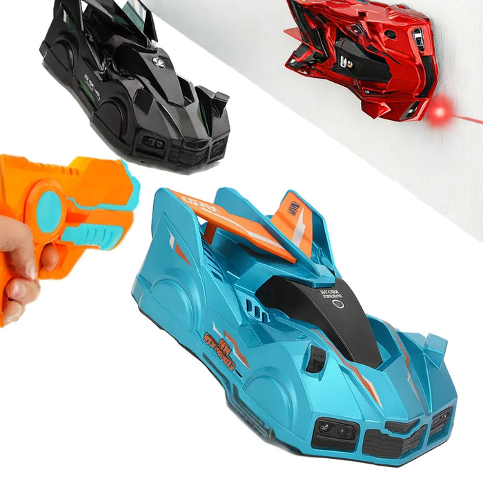 Auto a Control Remoto Laser de Pared Trepa Muro Antigravedad
