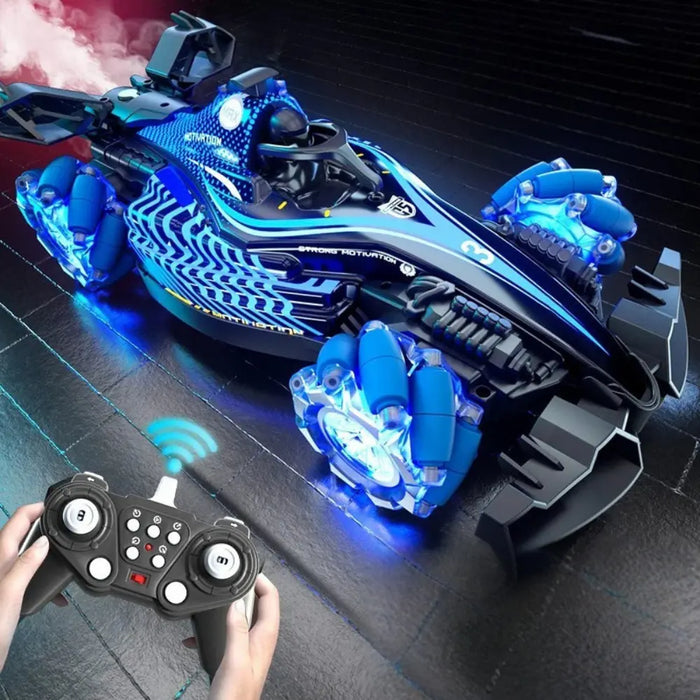 Auto a Control Remoto RC F1 Con Vapor Luz y Giros Stunt Car