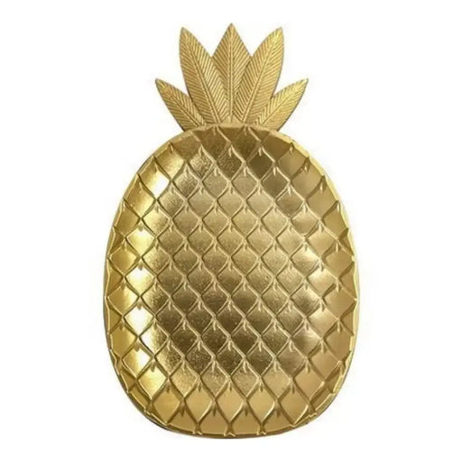 Bandeja En Forma De Piña Dorada Decorativa Para Picoteo - Fliperex