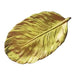 Bandeja Plato Decorativa Dorada Nordica Con Forma De Hoja - Fliperex