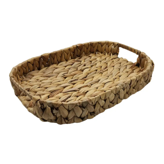 Bandeja Rustica Fibra Natural Rectangular Bandeja Multiuso