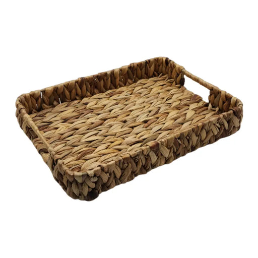 Bandeja Rustica Fibra Natural Rectangular Bandeja Multiuso - Fliperex