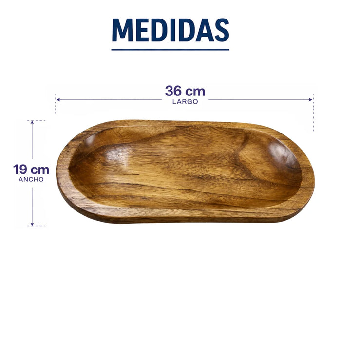 Bandeja de Madera Rustica Premium Multiuso Decorativa S