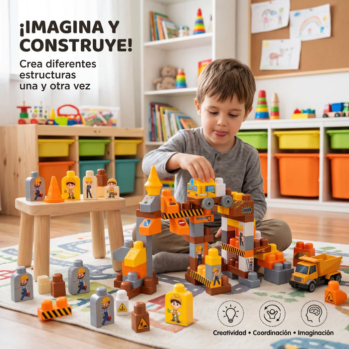 Bloques De Construcción Grandes 80 Piezas Para Niños Infantil
