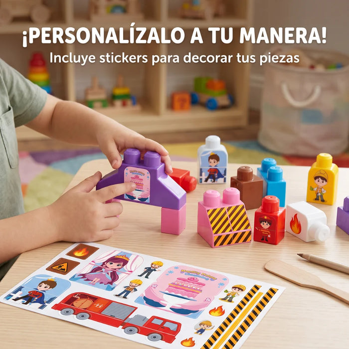Bloques De Construcción Grandes 80 Piezas Para Niños Infantil