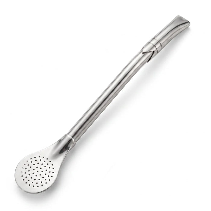 Bombillon Pico Rey Acero Inoxidable Con Limpiador