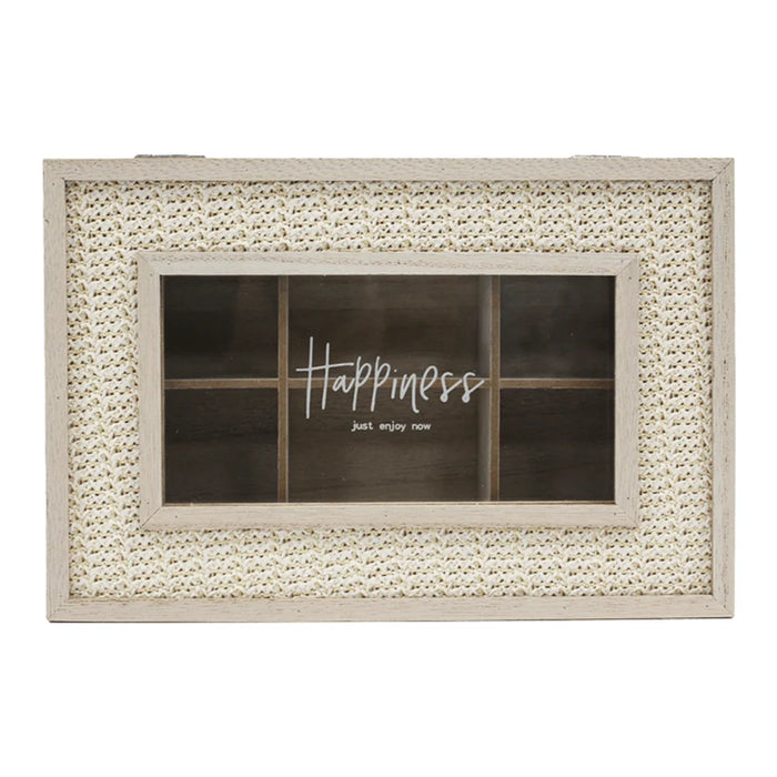 Caja De Te Porta Te Caja De Madera Para El Te 6 Divisiones