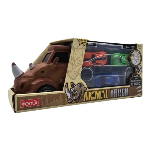 Camion De Carga Maletin Transportador Autitos Juego Animal - Fliperex