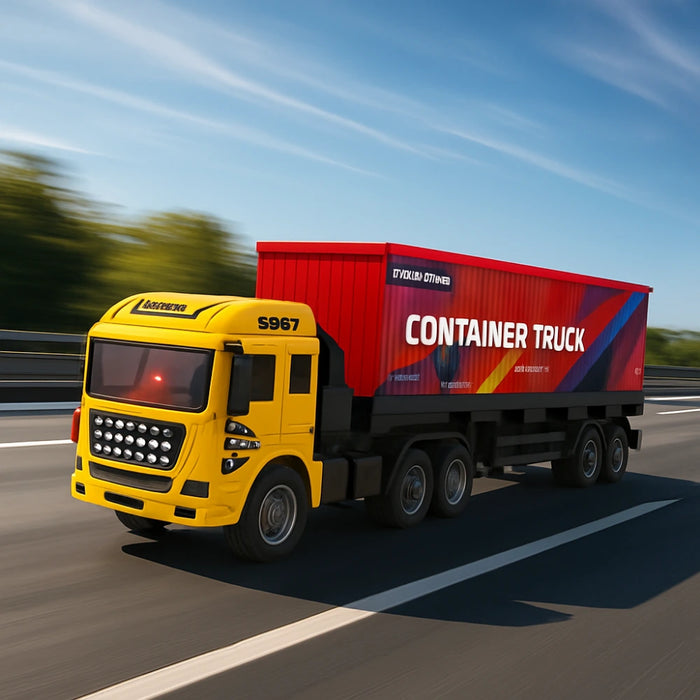 Camion Contenedor A Control Remoto Rc Juguete Con Luces