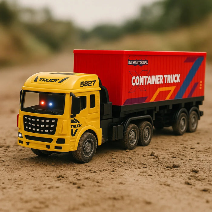 Camion Contenedor A Control Remoto Rc Juguete Con Luces