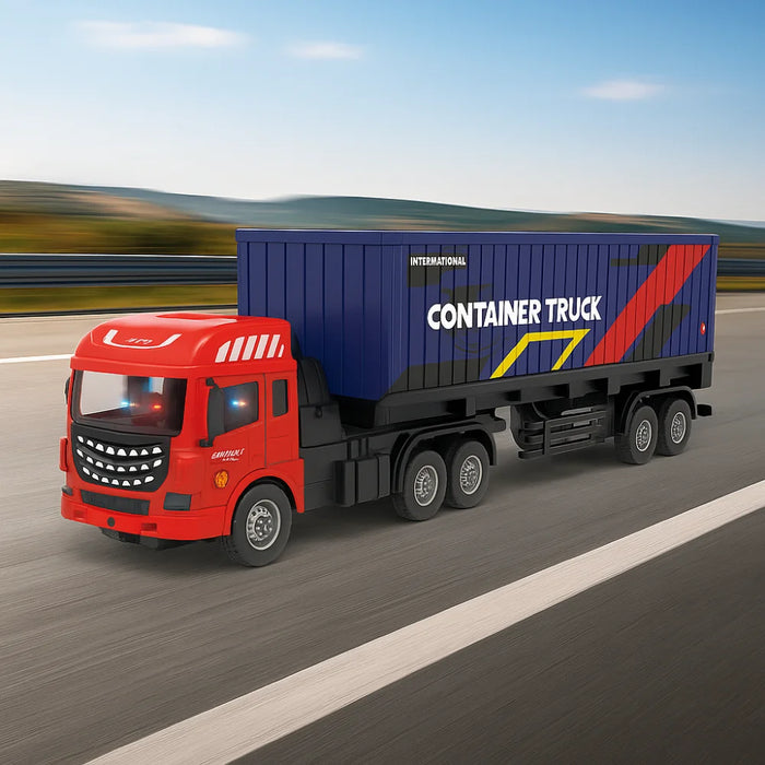 Camion Contenedor A Control Remoto Rc Juguete Con Luces