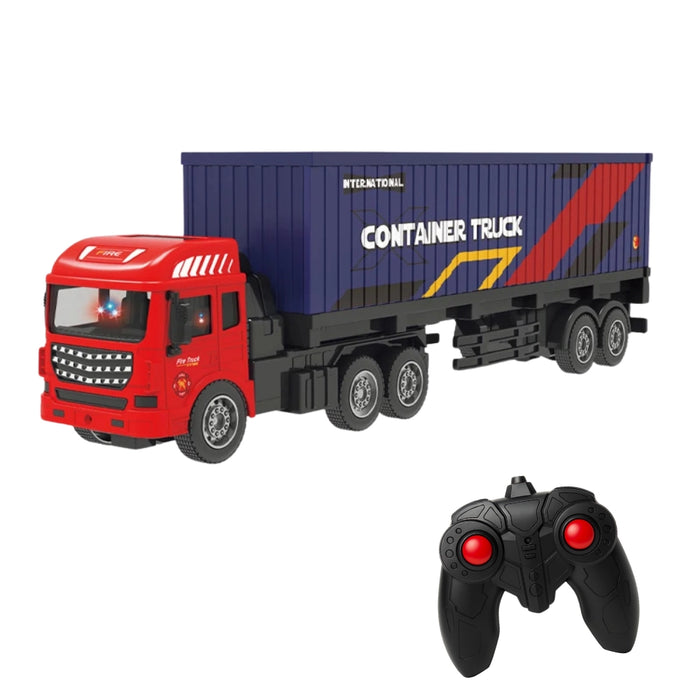Camion Contenedor A Control Remoto Rc Juguete Con Luces