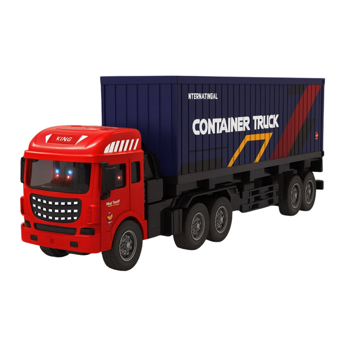 Camion Contenedor A Control Remoto Rc Juguete Con Luces