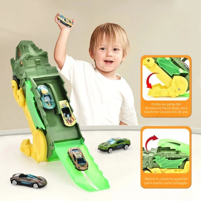 Camion De Carga Maletin Transportador De Dinosaurios Juguete