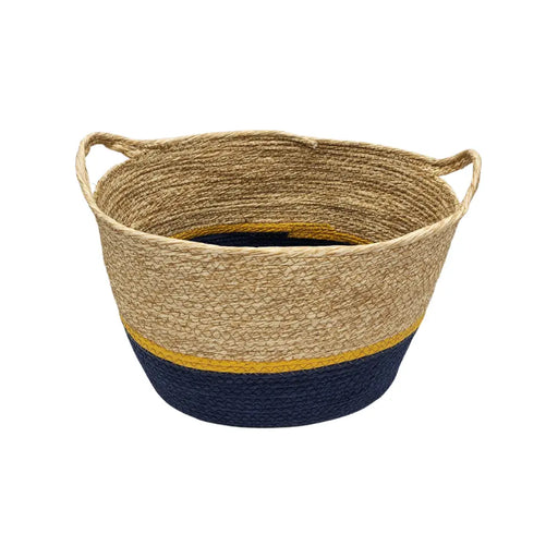 Canasto Decorativo Mimbre Cesta Yute Rustica 3 Colores G - Fliperex
