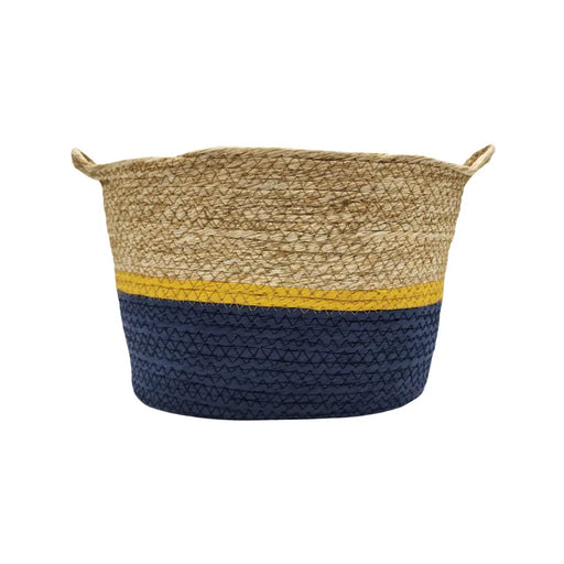 Canasto Decorativo Mimbre Cesta Yute Rustica 3 Colores P - Fliperex