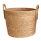 Canasto Cesta de Yute Tejido Estilo Rustico Con Asas L