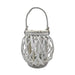 Candelabro Porta Vela Mimbre Rustico Terraza Blanco Decora - Fliperex