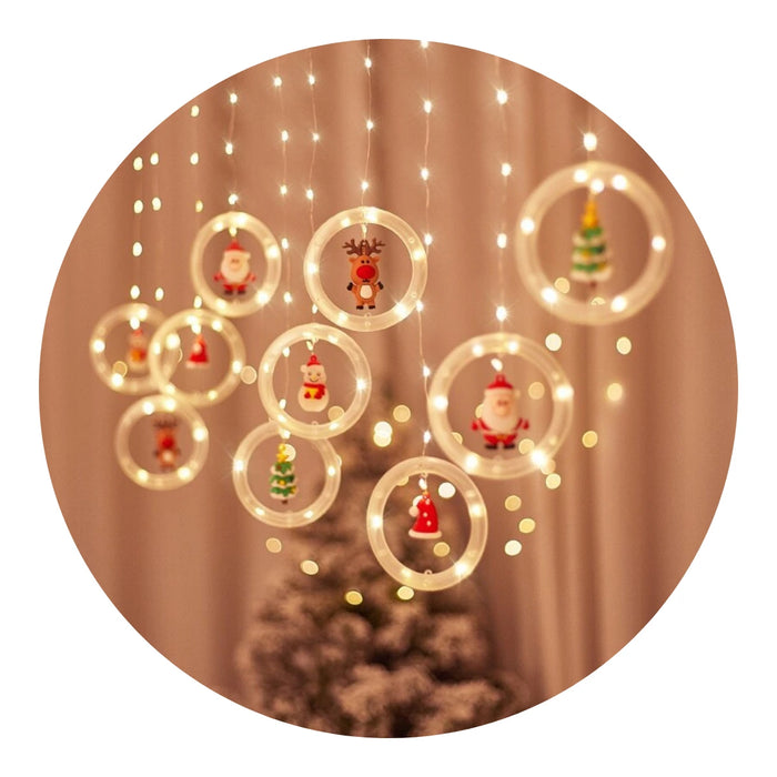 Cascada Guirnaldas De Navidad Luces Navideñas Pascua