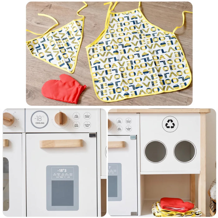 Cocina De Madera Infantil Con Accesorios Didáctica Para Niños