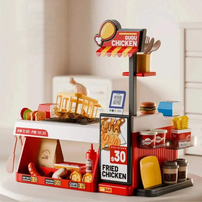 Cocina de Juguete Tienda Pollo Frito 52 Piezas Infantil
