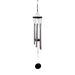 Colgante Campana De Viento Tubos Diseño Moderno Negro - Fliperex