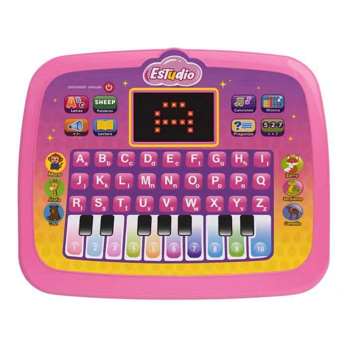 Computadora Educativa Infantil Juguete Piano Letras y Numero