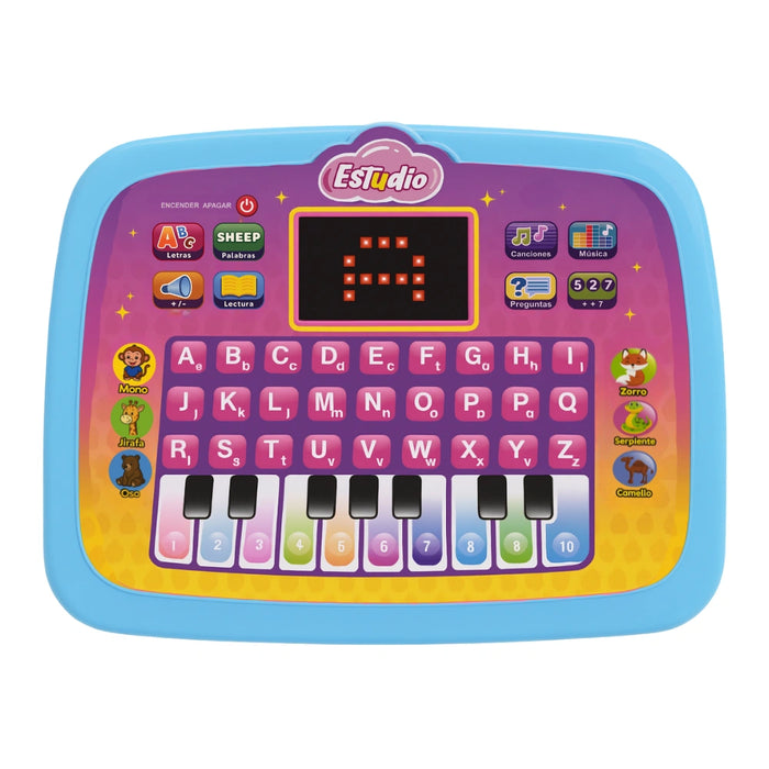 Computadora Educativa Infantil Juguete Piano Letras y Numero