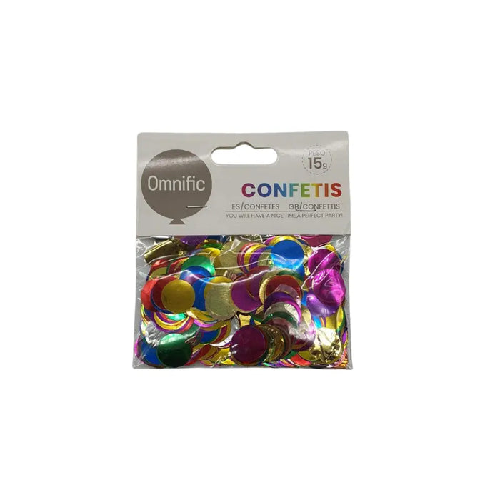 Confetis Diseño Colores Variados 30 Gramos Cumpleaños - Fliperex