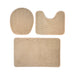 Conjunto De 3 Alfombra De Baño Suaves Absorventes Microfibra - Fliperex