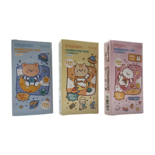 Corrector Cinta Diseño Kawaii Cute Varios Colores 12 Metros - Fliperex