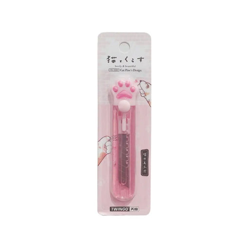 Corta Carton Cutter Gatito Kawaii Cute Patita De Gatito - Fliperex