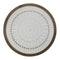 Cuadro De Madera Ornamental Mandala Blanco Borde Marco Cafe