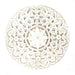 Cuadro De Madera Ornamental Mandala Blanco Decoracion Pared - Fliperex