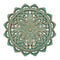 Cuadro De Madera Ornamental Mandala Verde Decoracion Chico