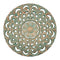 Cuadro De Madera Ornamental Mandala Verde Decoracion Pared