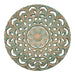 Cuadro De Madera Ornamental Mandala Verde Decoracion Pared - Fliperex