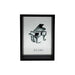 Cuadro De Vidrio Marco Negro Diseño Piano Decorativo Grande - Fliperex