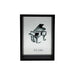 Cuadro De Vidrio Marco Negro Diseño Piano Decorativo - Fliperex
